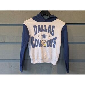 Vintage Dallas Cowboys Sweatshirt Boys Large Gray NFL Football Allison USA 90s